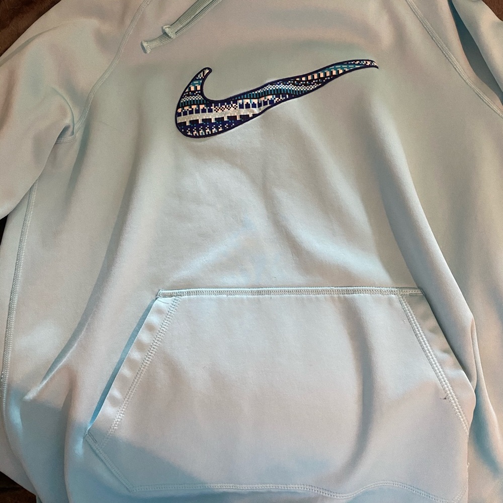 blue nike hoodie